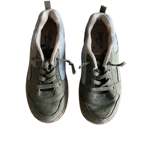 Carter's Olive Green Elastic Lace Sneakers Boys' 13 - Picture 3 of 12